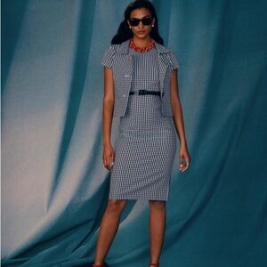 Brooks Brothers Short Sleeve Gingham Jacket